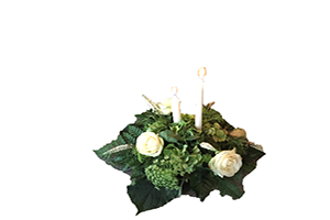 Blommor till begravning Nykvarn - Beställ blommor till begravning - Sorgdekoration med ljus 2
